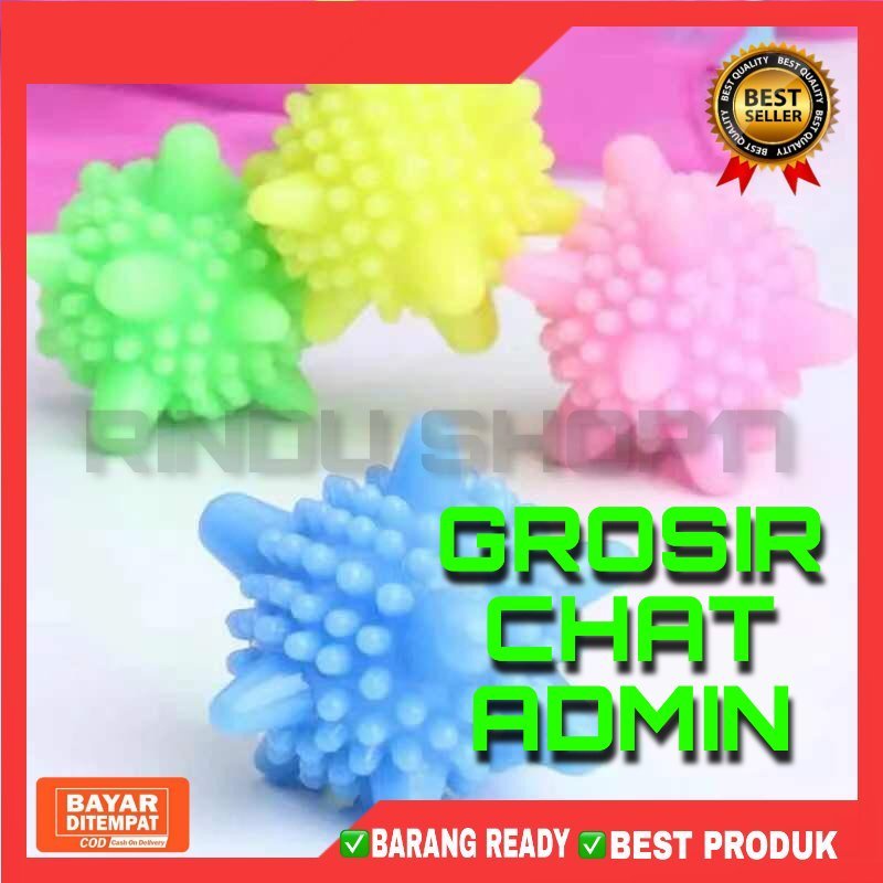 [RS] BOLA KARET MESIN CUCI MAGIC LAUNDRY BALL PEMBERSIH BAJU PENCUCI PAKAIAN ANTI KUSUT