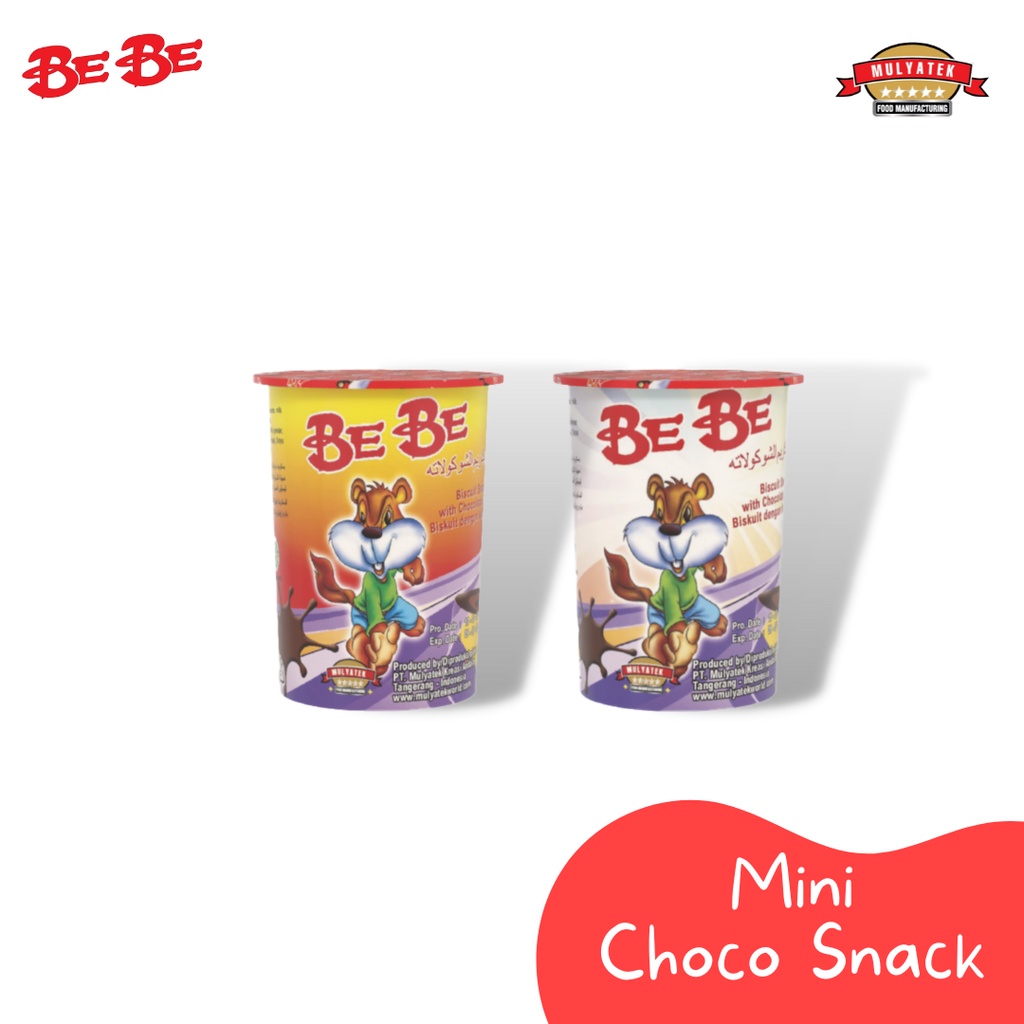 

BeBe Chocolate Snack Mini Coklat Biskuit Stick 8 gr