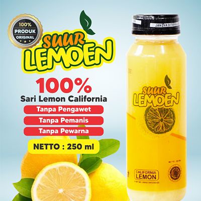 

500ml Jus Sari Lemon Fresh 100% Air Lemon Murni 500ml untuk Diet dan Detox Pure Lemon California By Suur Lemoen