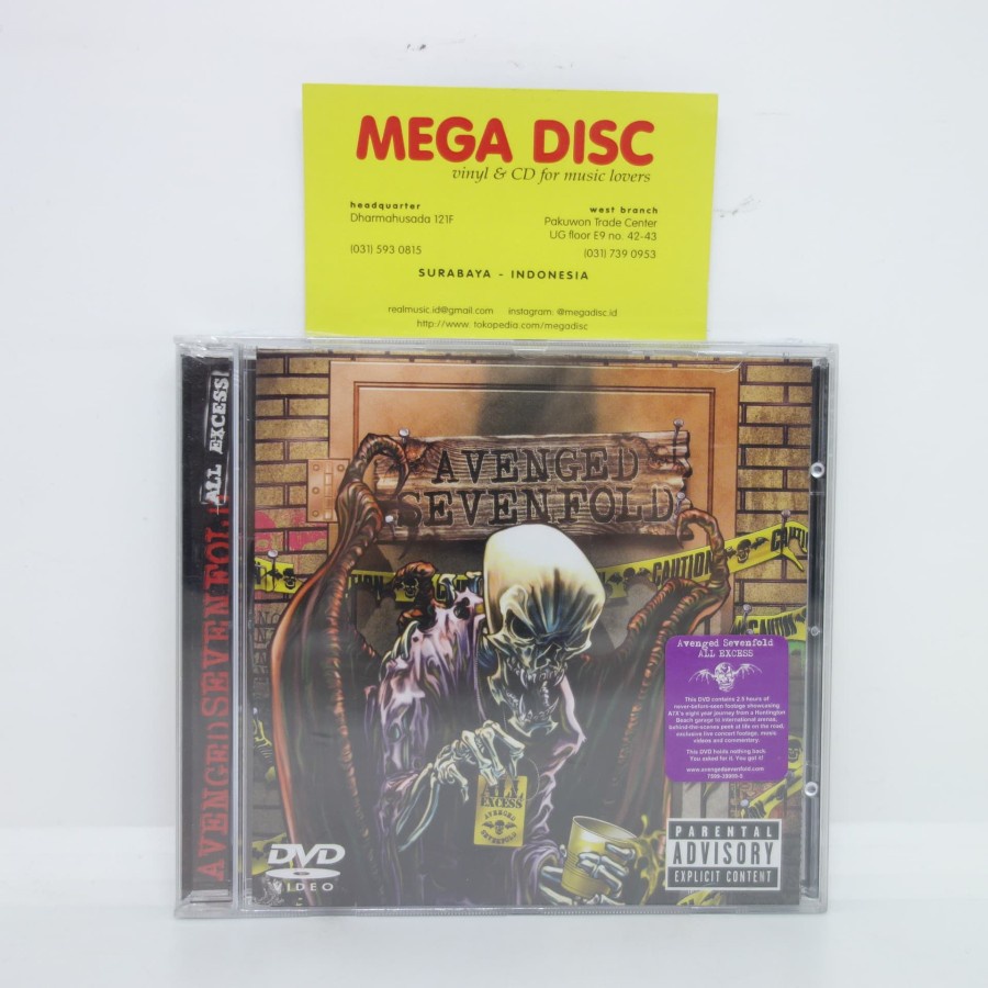 DVD Avenged Sevenfold - All Excess Album Lagu Musik