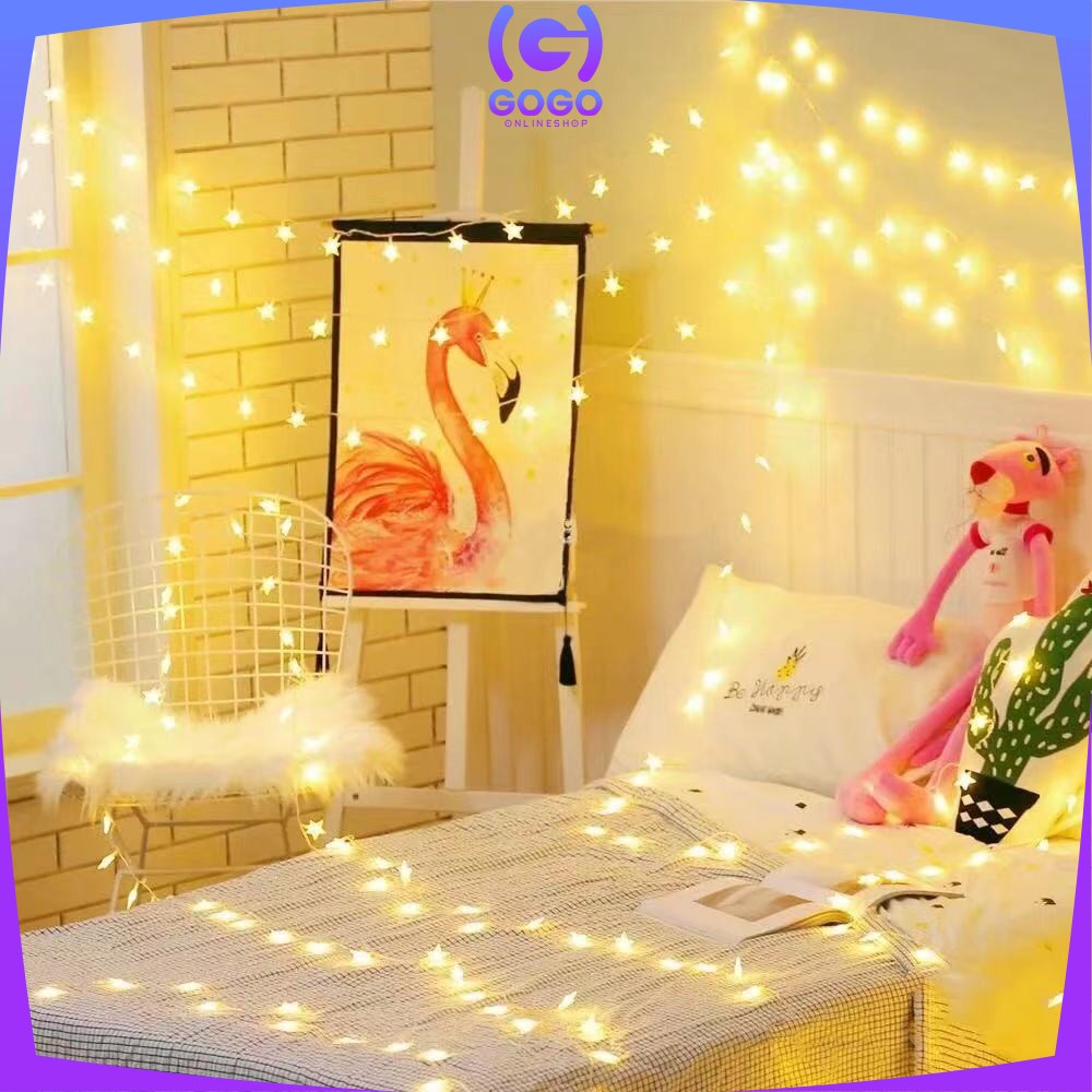 GOGO-C774 Lampu Tumblr Bintang Warna Warni Hias Natal Dekorasi Rumah Kamar Tidur Light Star Lamp / Lampu Tumbler LED Natal Tahan Air