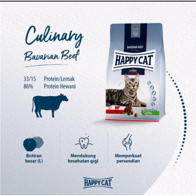 Happy Cat Bavarian Beef 1,3kg | makanan kucing dewasa happy cat rasa daging sapi