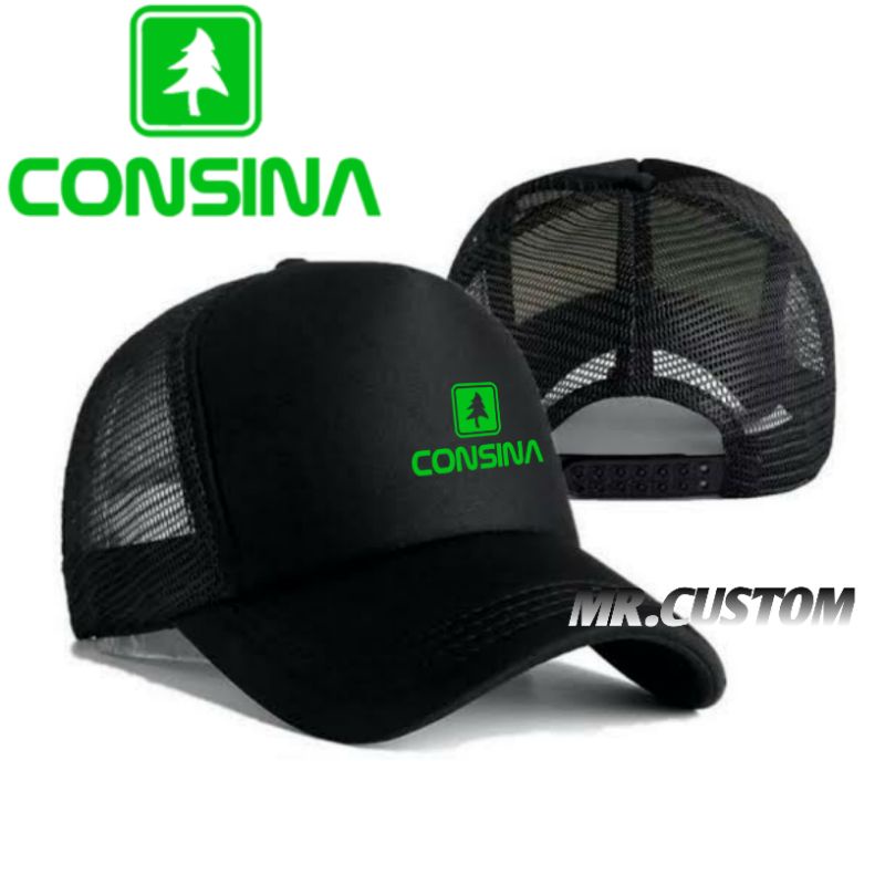 Topi trucker premium/Topi jaring outdoor/Topi gunung pria wanita lokal brand CONSI NA