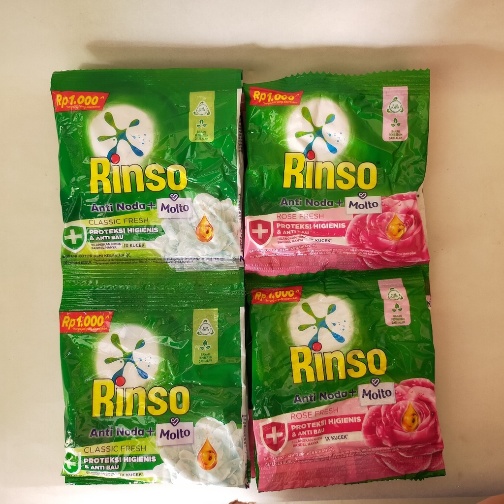 Rinso Detergen Bubuk Sachet 1 Renceng @12 Sachet