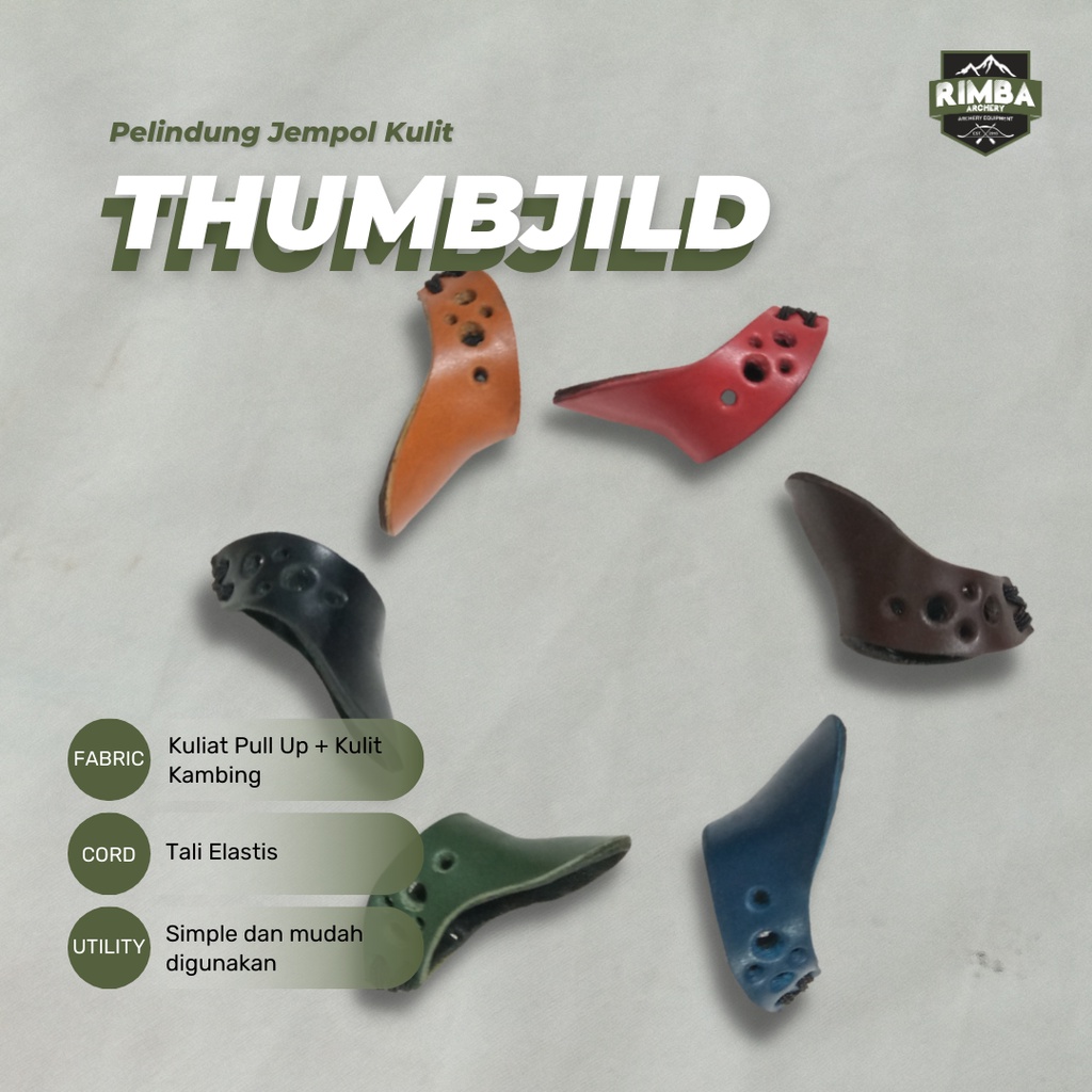 Thumb Jild / Thumb Ring / Safety Thumb Glove / Pelindung Jempol Kulit / Archery