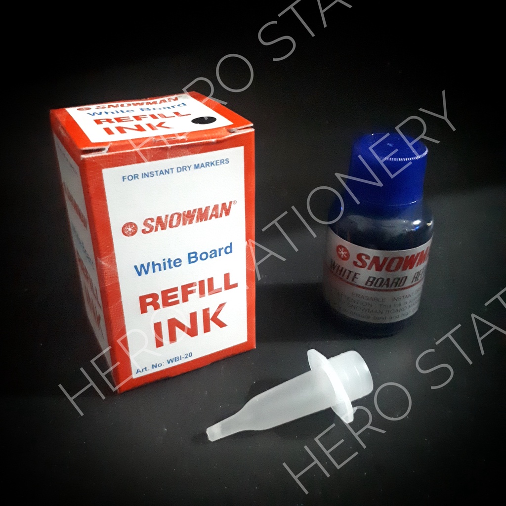 

Snowman ink refill tinta spidol whiteboard hitam biru merah
