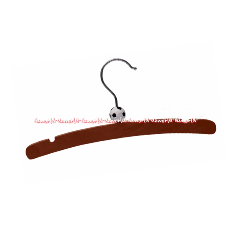 Stora Wood Ball Hanger Set 3pcs Gantungan Baju Pakaian Pengait Warna Coklat Hiasan Bola Hangers Kayu Besi Store Krisbow