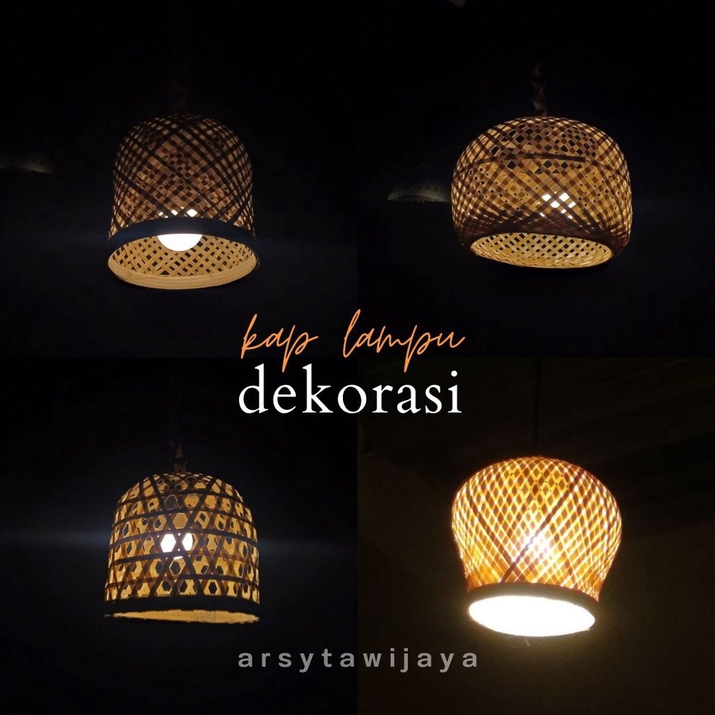 lampion gantung - lampion bambu gantung - lampu dekorasi café