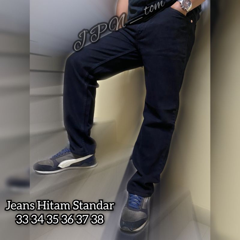 CELANA JEANS BIRU TUA PRIA UKURAN 33 34 35 36 37 38 CELANA PANJANG DENIM BIO WASH COWOK BASIC STANDAR REGULER BAHAN JINS TEBAL LONG PANTS HITAM NAVY CREAM COKLAT KREM GARMEN GREY ABU BIRU MUDA LEVI S M L XL TIDAK MELAR NO STRECH