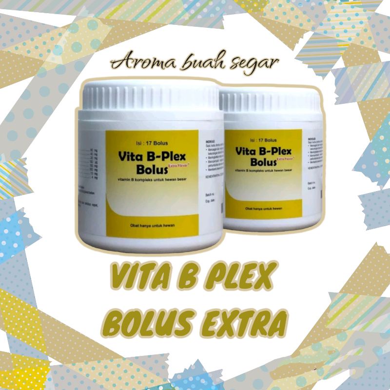 VITA B PLEX BOLUS EXTRA flavour isi 10 nafsu makan Vita b plek