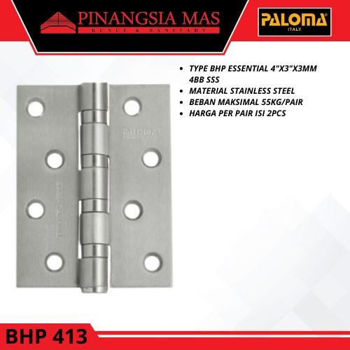 Engsel Engsel Pintu Paloma Bhp 413 Stainless Steel