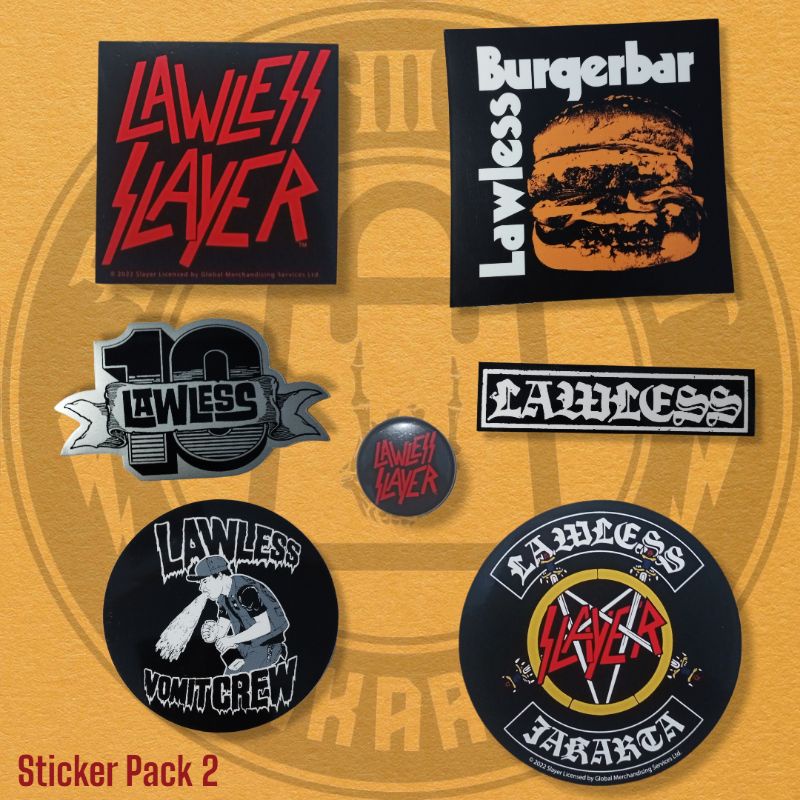 Sticker Pack Lawless Jakarta Original
