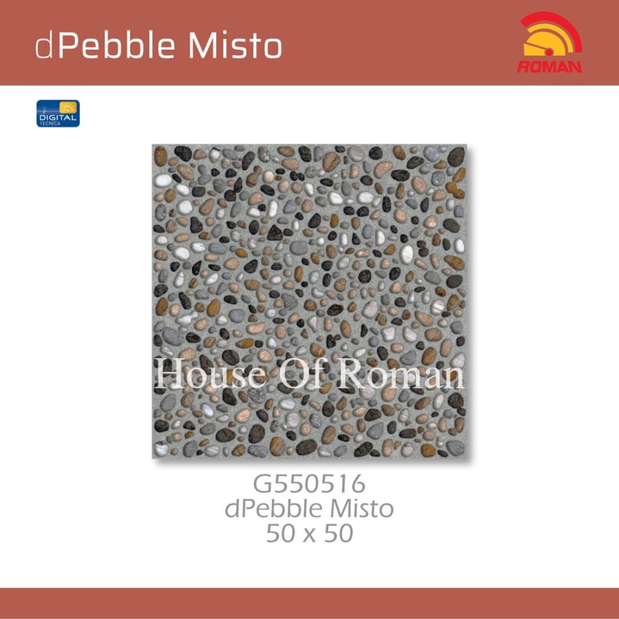 ROMAN KERAMIK DPEBBLE MISTO 50X50 G550516 (ROMAN HOUSE OF ROMAN)