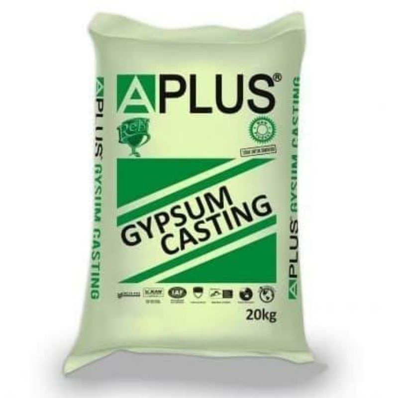Jual Gypsum Casting APLUS 1kg/ semen gipsum aplus Shopee Indonesia