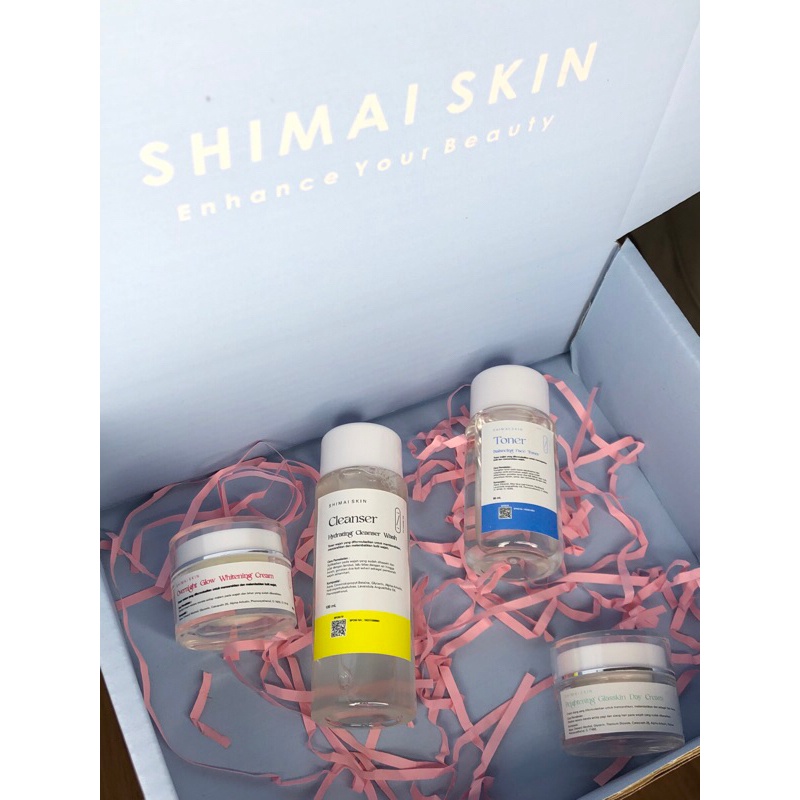 [READY] SHIMAISKIN SKINCARE PAKET BRIGHTENING + WHITENING , SHIMAI SKIN SKINCARE