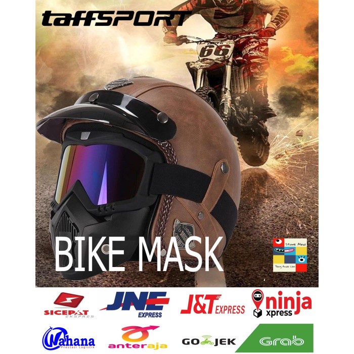 Goggles Mask Helm Kaca Mata Motor Goggles Trail Cross Ski Tactical