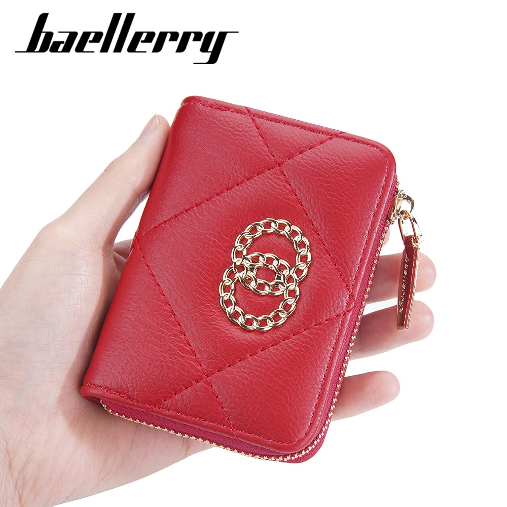 BAELLERRY N2383 Dompet Wanita Kecil Dompet Kartu Kulit PU Leather Premium WATCHKITE WKOS
