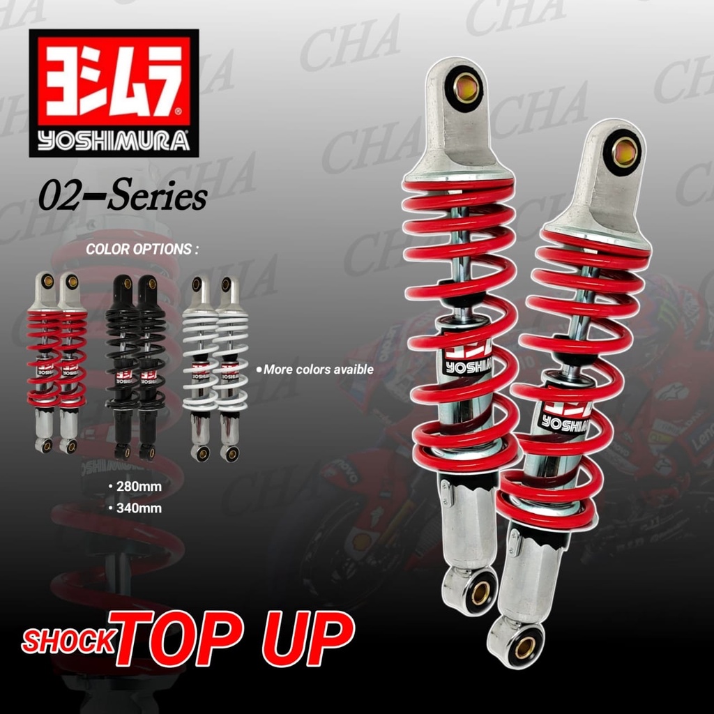 Shockbreaker Yoshimura Bebek 280 340mm Model Top Up Shock Breaker – Charmoto