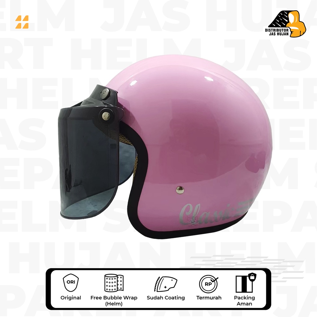 Helm Bogo Classic Pastel Pink