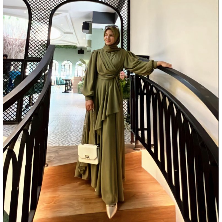 MARYAM DRESS Lebaran Ceruty | Dress Kondangan | Dress Fashion | Dress Cantik