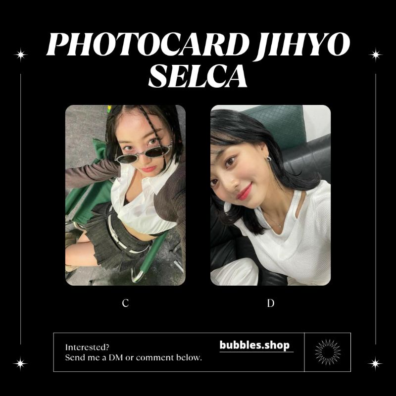 PHOTOCARD UNOFFICIAL JIHYO TWICE SELCA