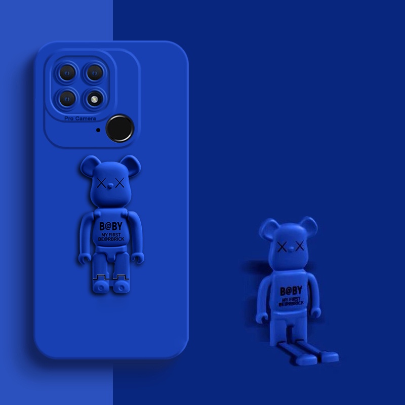 Holder SoftCase Xiaomi MI 11 Lite 11X Pro 11i 4G 5G Casing Stand Bentuk Beruang Penyangga Hp Soft Case