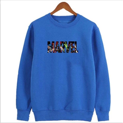 Sweater Basic Anak MARVEL ANIMATION Untuk Anak Laki laki &amp; Perempuan Bahan Fleece II Sz M-Xl (Usia 2-10 th )