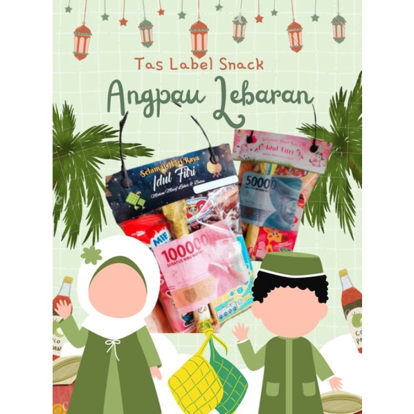 

10 TAS SNACK AMPLOP ANGPAU PLASTIK THR LEBARAN IDUL FITRI GROSIR MURAH