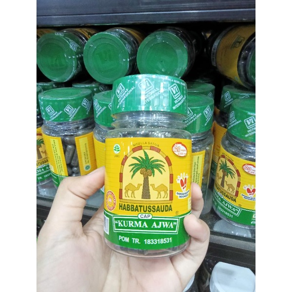 HABBATUSSAUDA CAP KURMA AJWA|| JINTEN HITAM HABBATUSSAUDA CAP KURMA AJWA HERBAL ASLI ISI 120KAPSUL
