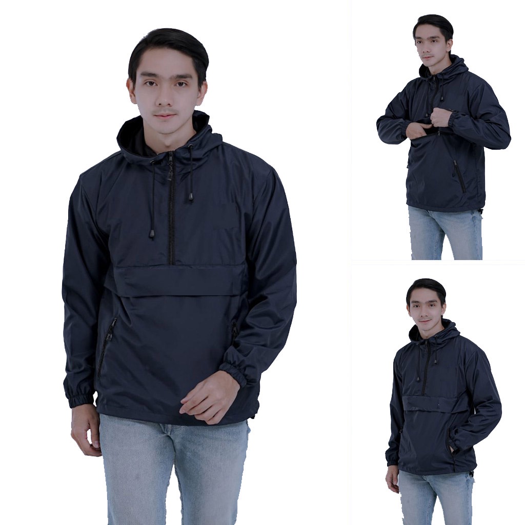 JAKET COUGLE POLOS - JAKET PARASUT PRIA WANITA / BAYAR DI TEMPAT