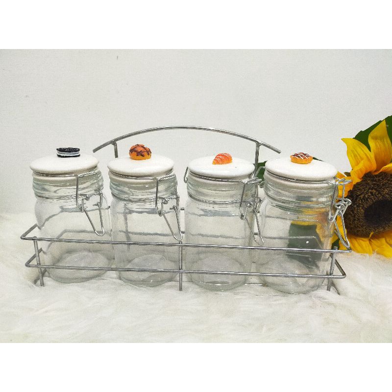 Glass jar set