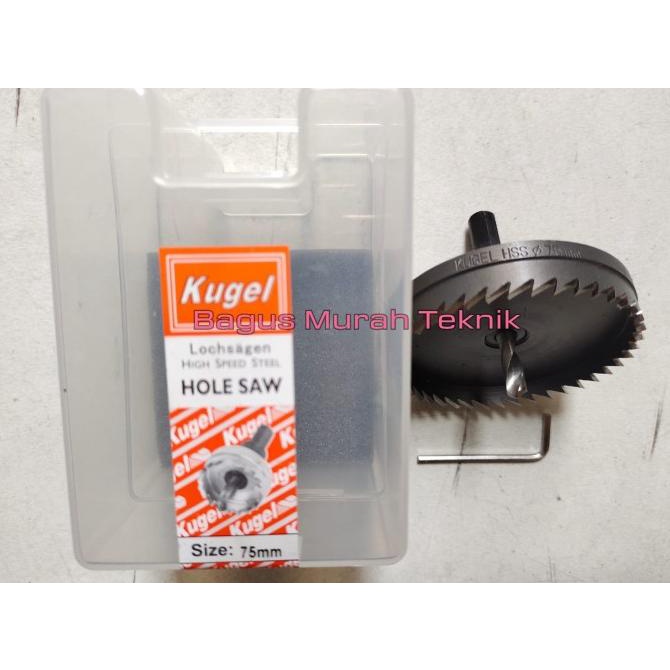 High Speed Steel Hole Saw 75mm Hole Saw HSS Pelubang Besi Kayu Pvc bagus-murah99 Buru Order