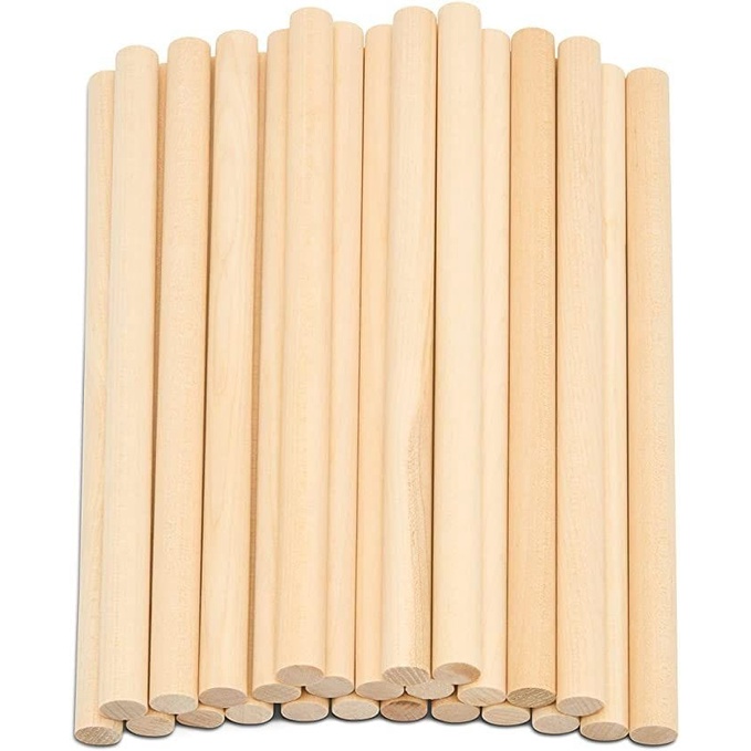 Dowel Kayu Ramin Diameter 2cm Stik Kayu Murah b Dowel Kayu Dowel Kayu Stik Bulat