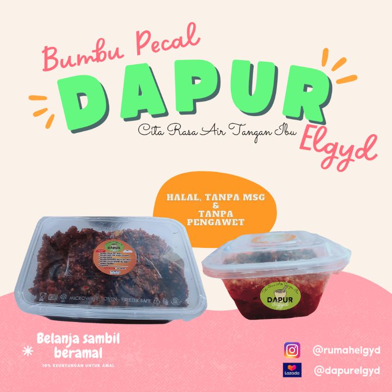 

Bumbu Pecal Resep Dapur ELGYD Tanpa MSG 500 gram