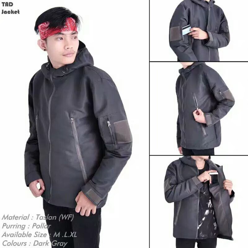 Jaket TAD Bravo Tactical Outdoor Jaket Gunung Anti Air Impor Unisex Size M L XL XXL