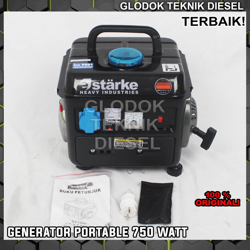 GENSET GENERATOR KECIL 1000 WATT BENSIN PORTABLE 750 WATT