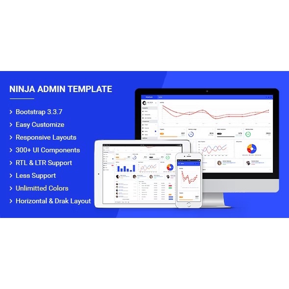 Template Admin Ninja Responsive Admin Dashboard Template
