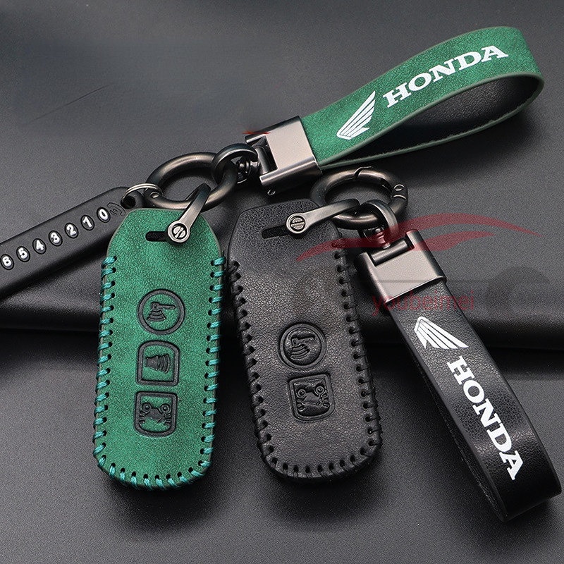 Leather Key Case Honda Motor Remote Key Case Cover Honda Key Holder ADV 150 ADV150 PCX 125 150 PCX150 FORZA 300 2021 Vision