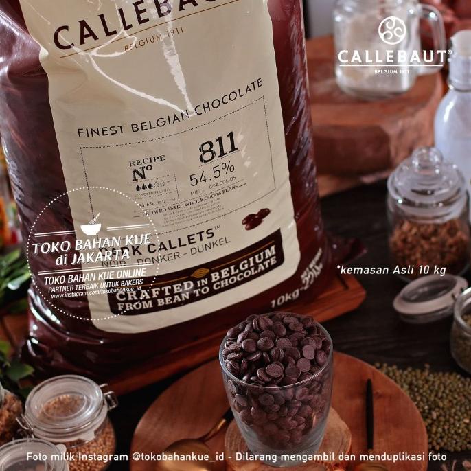 

Callebaut Dark Chocolate Couverture 811 NV 54,5% 100gr Cokelat 811NV