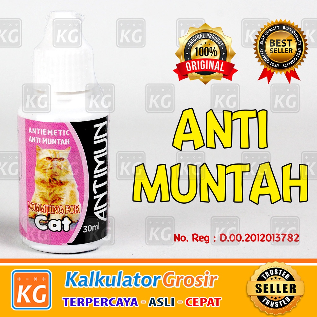 Antimun Cat 30ml Obat Anti Muntah Untuk Kucing Obat Stop Muntah Obat Anti Mabok Stress Diare Infeksi