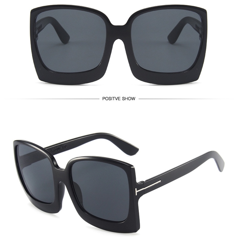 Kacamata Fashion T shaped Frame Besar Untuk Wanita Pria Outdor Shades