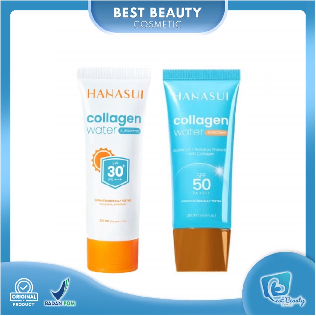 ★ BB ★ Hanasui Collagen Water Sunscreen SPF 50 PA ++++ - SPF30 PA+++ 30ml