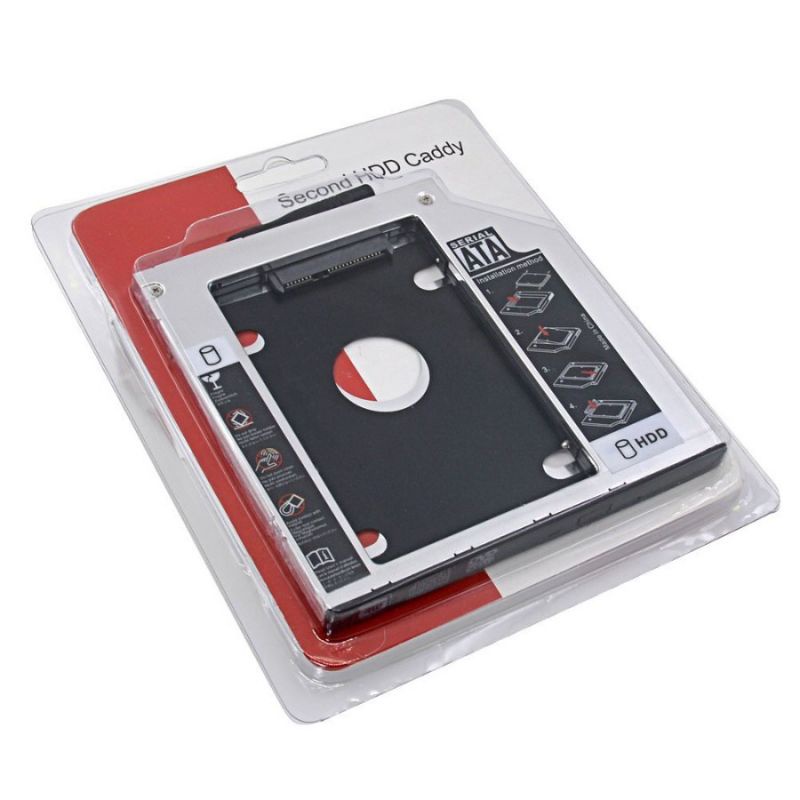HDD Caddy SATA ukuran 9.5mm dan 12.7mmCaddy ini sifatnya Universal buat laptop apa saja bisa, asal k