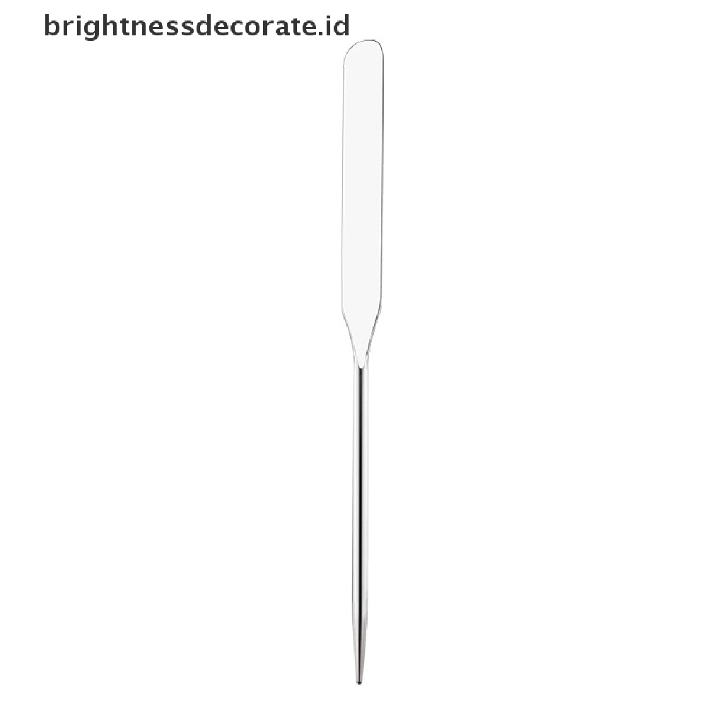 [Birth] Spatula Toner Makeup Stainless Steel Mixing Stick Foundation Alat Pengaduk Krim [ID]