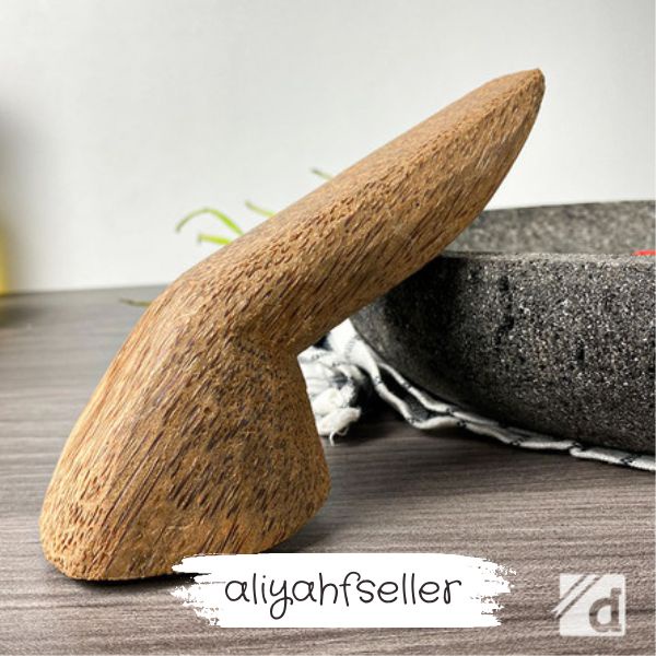 [COD] Ulekan Kayu Kelapa Size Besar Ulekan Cobek Kayu Kelapa / Ulek Uleg Kayu Kelapa / Ulegan / Ulek