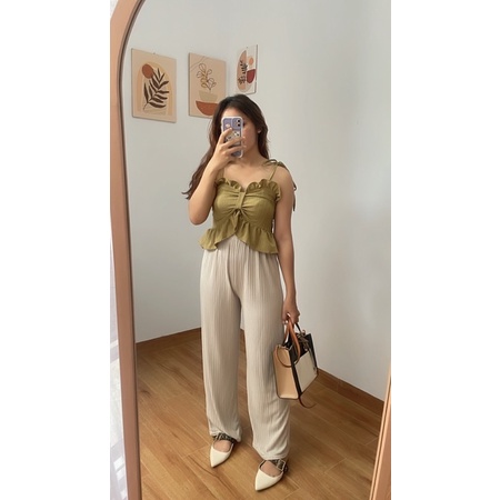 [LAXMI] Laura Premium Tanktop // Ruffle Top // Korean Top