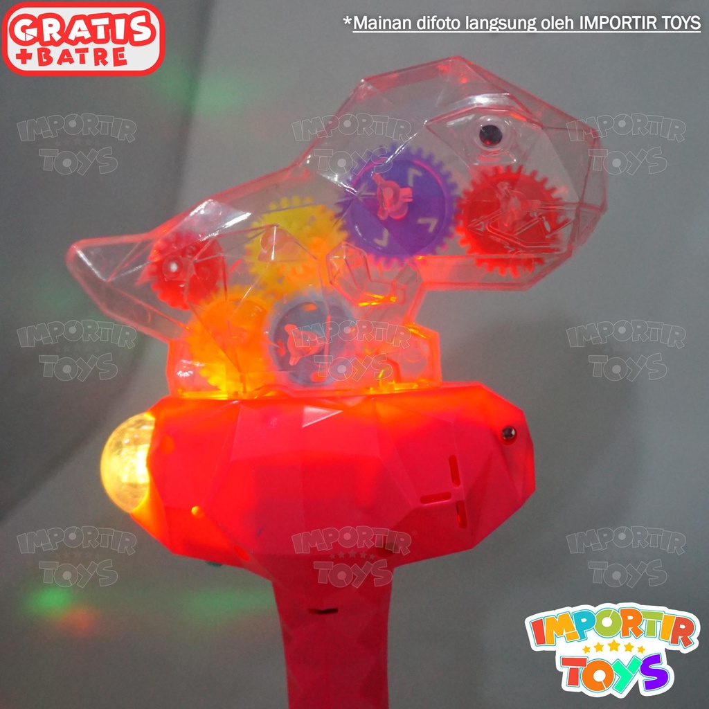 Mainan Edukasi Dinosaurus Light Stick Stimulasi Suara Musik dan Berlampu keren