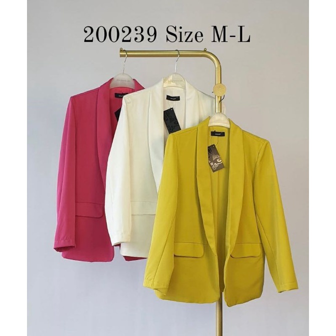 BLAZER BLANIK PREMIUM // BLAZER FORMAL IMPORT PREMIUM // ATASAN IMPORT PREMIUM // FASHION IMPORT PREMIUM BKK // FASHION IMPORT PREMIUM MURAH 200239