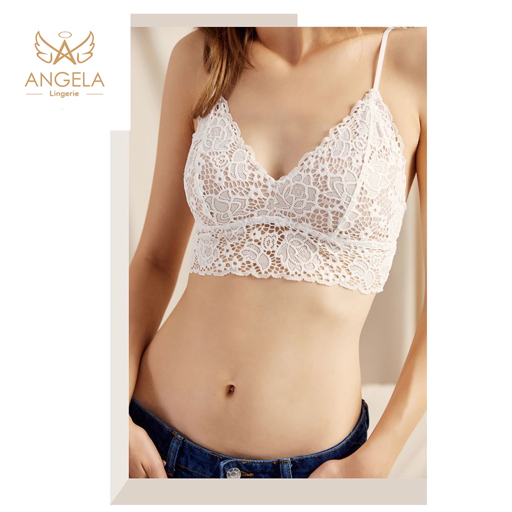 ANGELA PREMIUM JAPAN Bra BH Push Up Set Lace Celana Dalam Wanita Bikini Sport Beha Lingerie Korea Fashion Bralette Remaja Perempuan Sexy Pakaian Dalam COD Renang Tank Top Motif Cewek Pita Bunga Murah Rina Jumbo Camisole