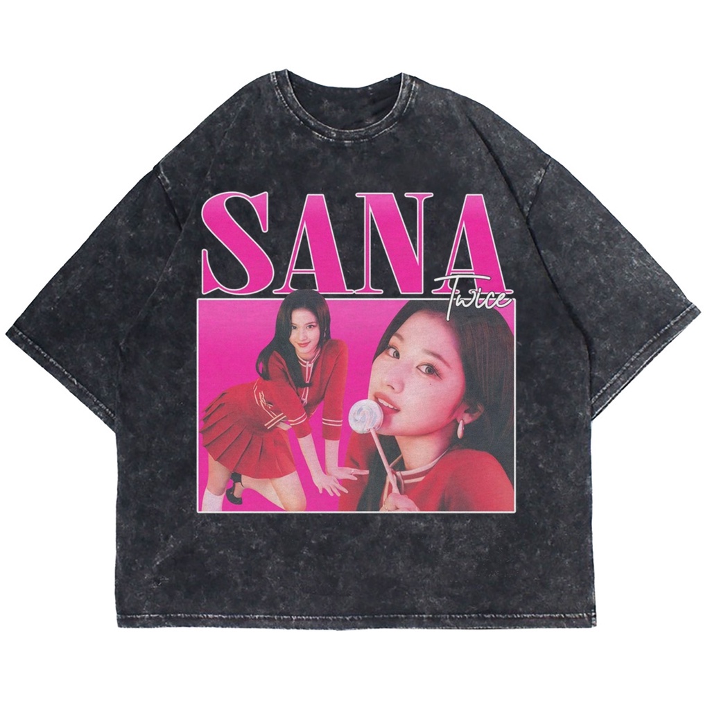 Patternmerch "kaos twice sana homage tee" Oversize T-shirt | washed tee | kaos vintage